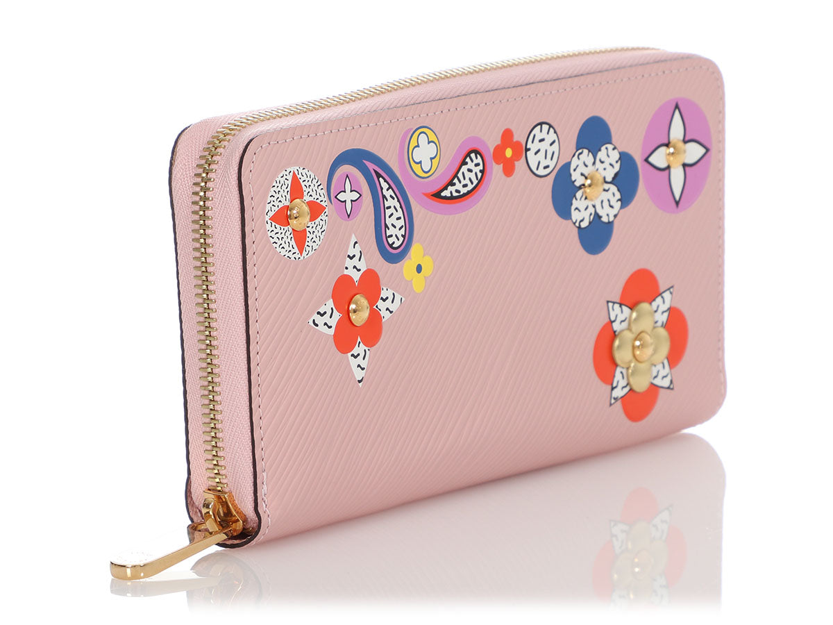 Pink Epi Blooming Flowers Zippy Wallet