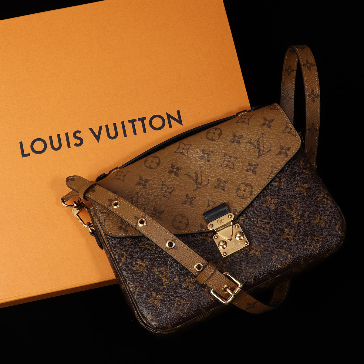 Louis Vuitton Metis Pochette Monogram Reverse Brown