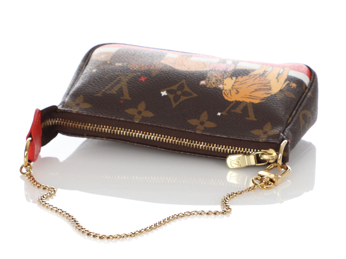 Louis Vuitton Monogram Mini Cats Pochette Accessories