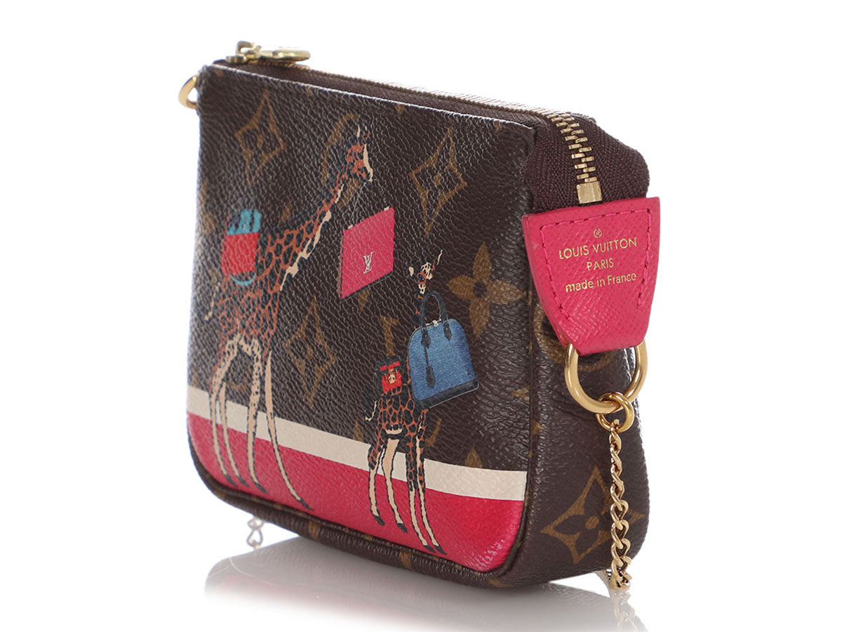 LOUIS VUITTON Limited Edition Monogram Mini Pochette Giraffe Small