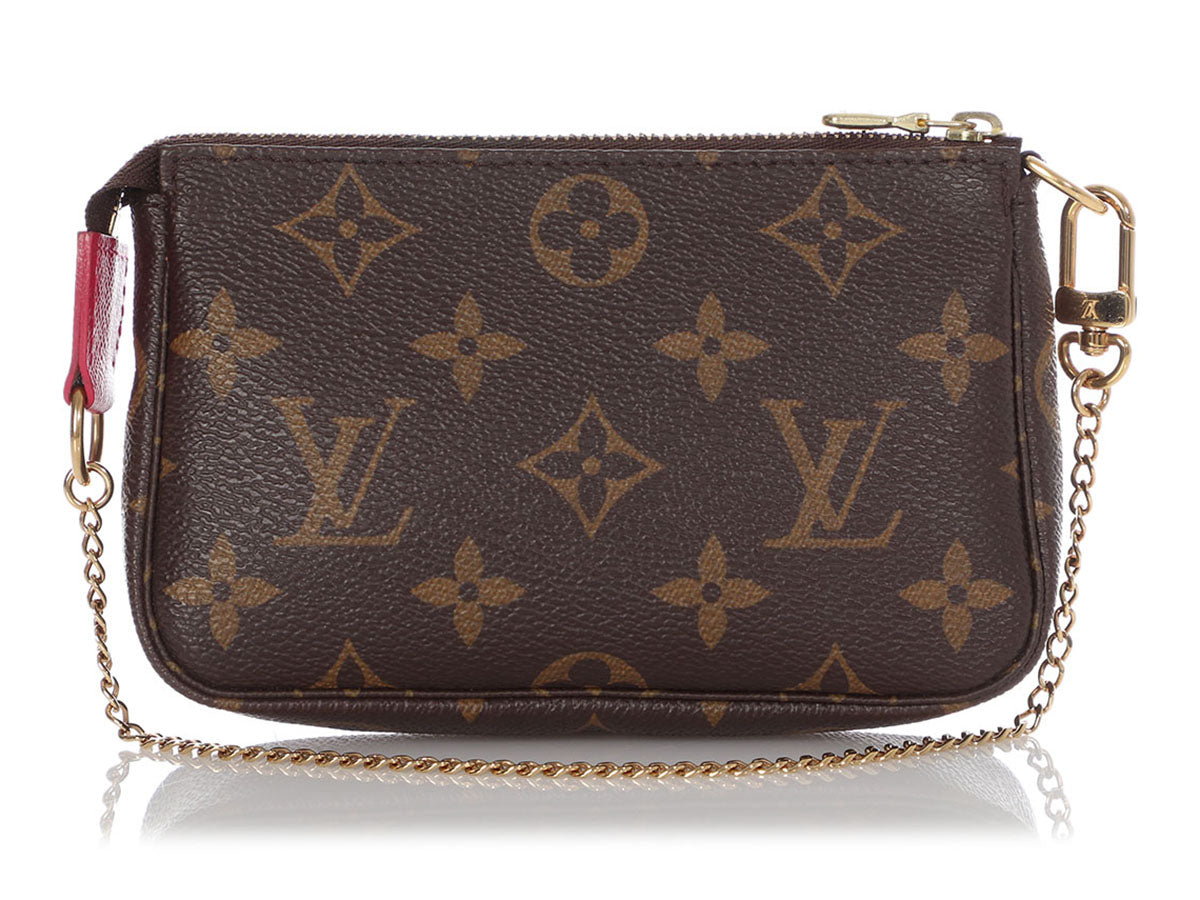 Louis Vuitton N62200 Damier Azur Mini Pochette Accessoires Giraffe Hand Bag