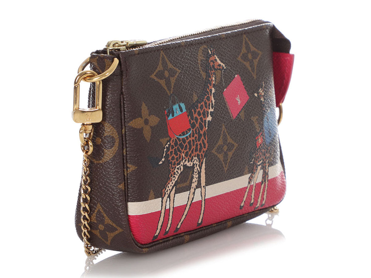 Louis Vuitton Monogram Giraffe Xmas Pochette Accessoires Louis Vuitton