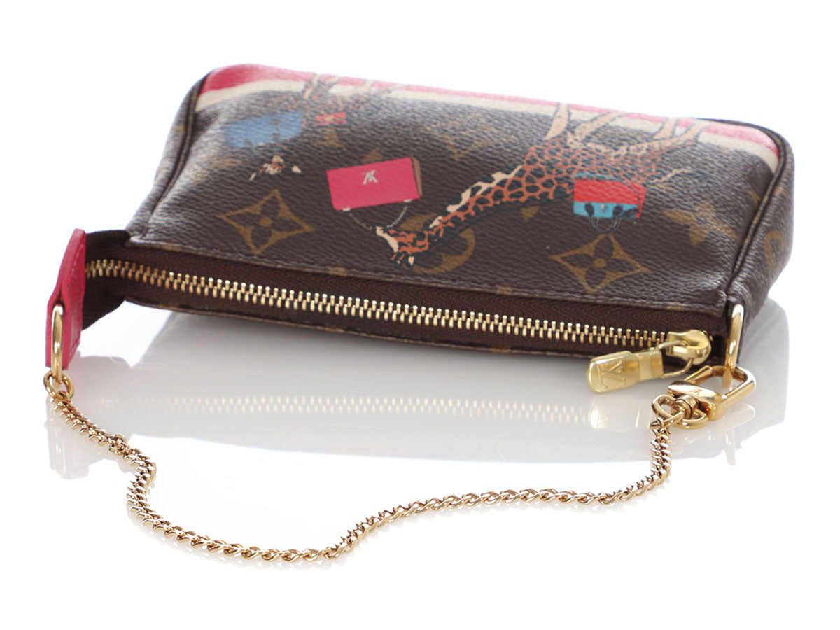 New Vuitton Limited Edition Mini Pouchette Giraffe Bag