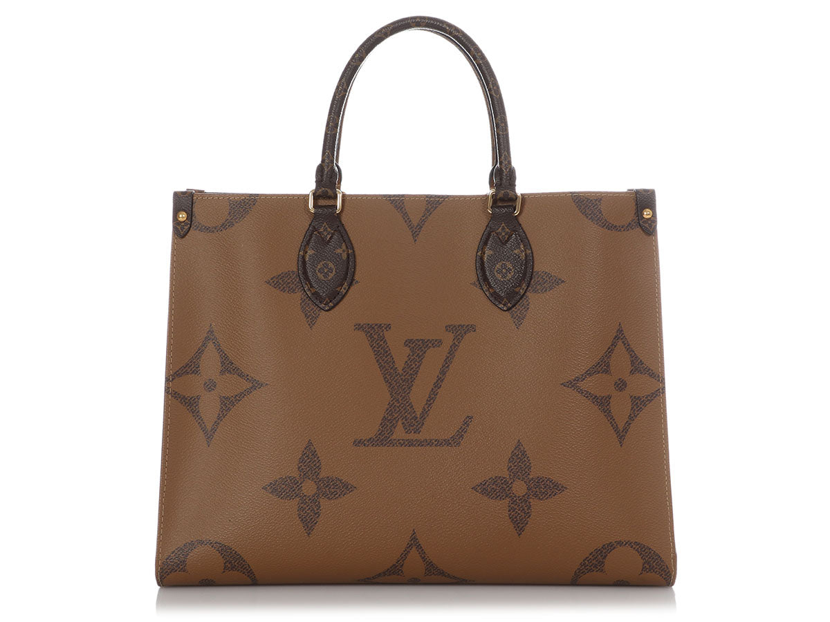 Louis Vuitton Reverse Monogram Canvas Giant Onthego MM Bag Louis