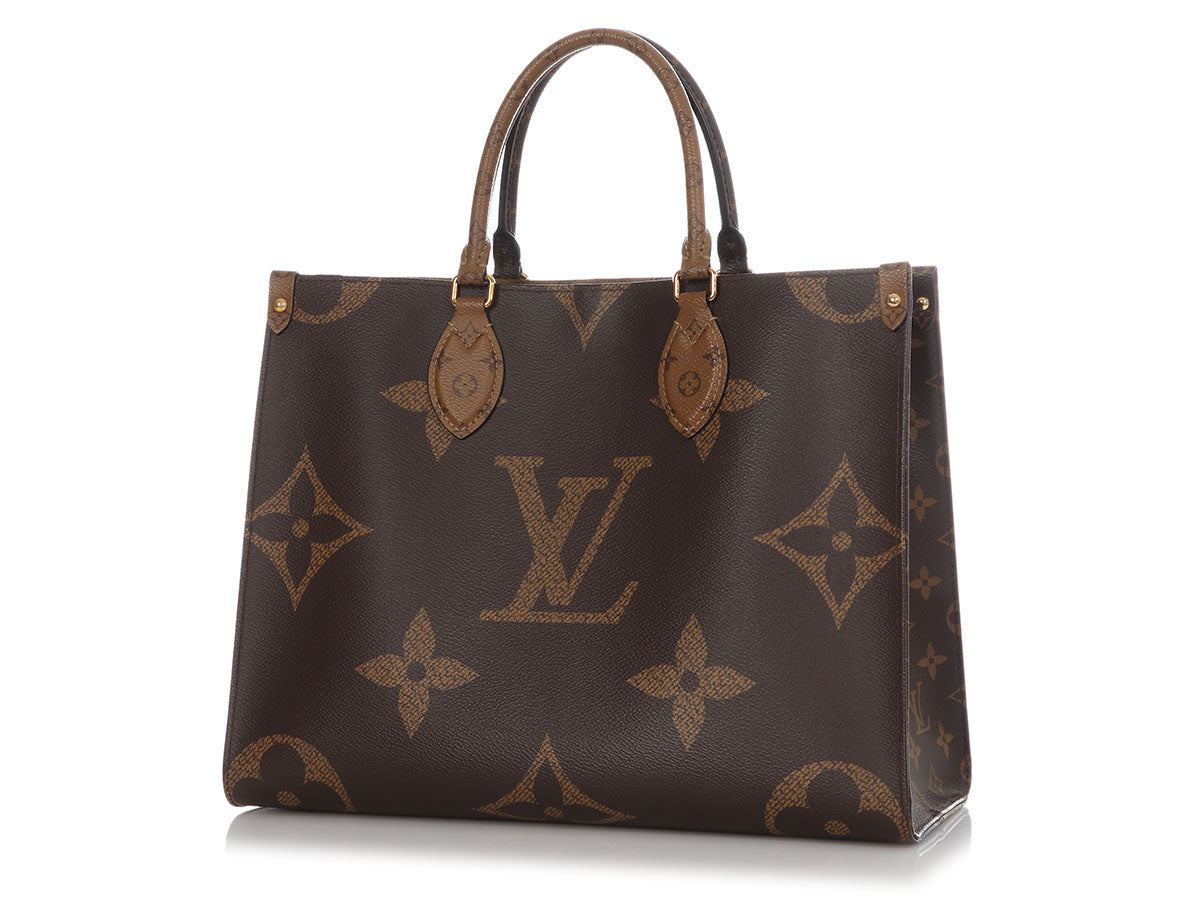 LOUIS VUITTON LV OnTheGo GM Tote Reverse Monogram ONTHEGO Shoulder Strap  Handbag