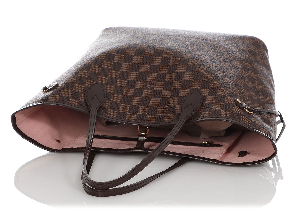 Louis Vuitton Damier Ebène Rose Ballerine Neverfull mm by Ann's Fabulous Finds