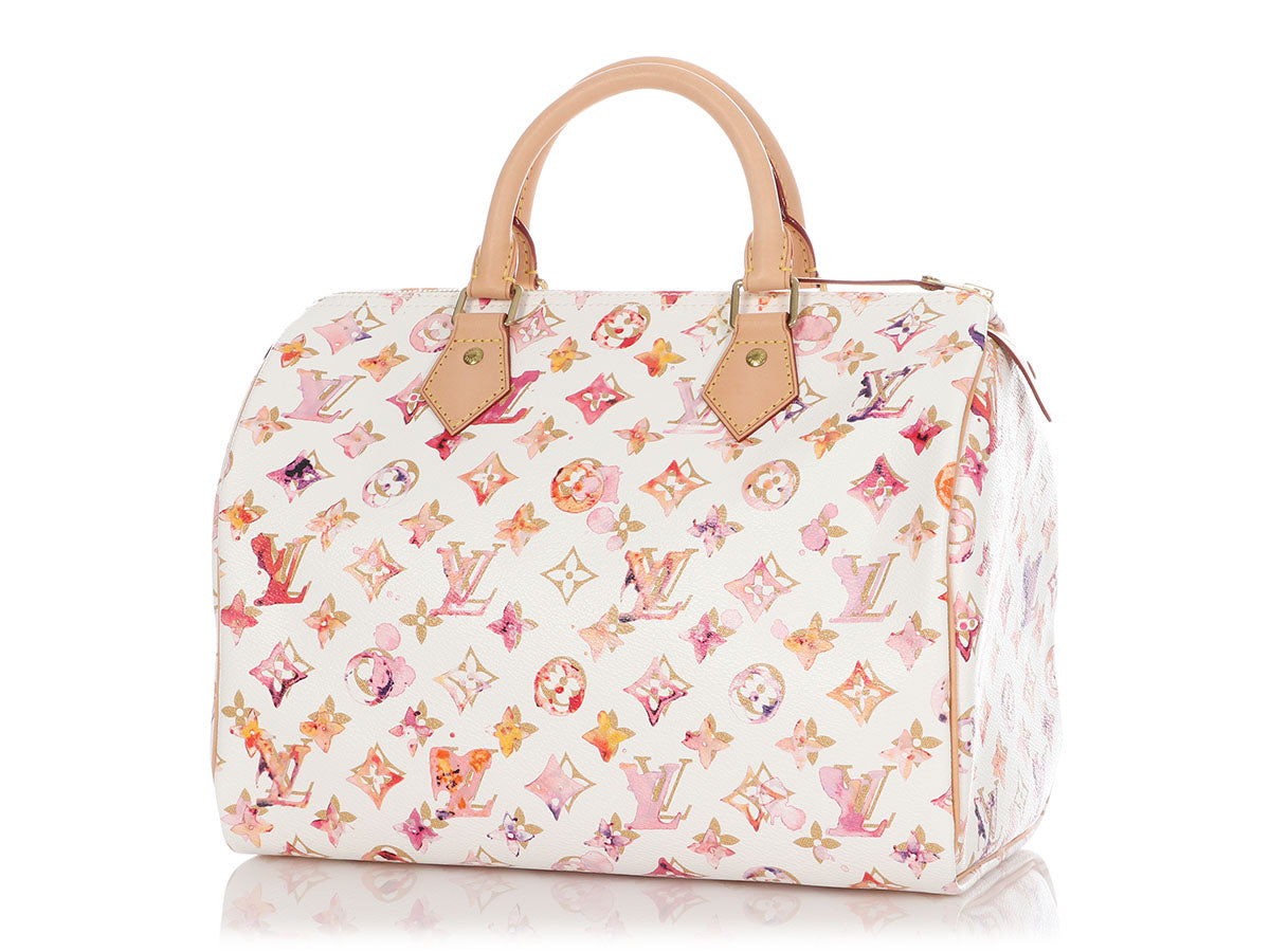 Louis Vuitton Pink, Beige, and Yellow Monogram Empreinte Leather Spring in The City Bagatelle NM Gold Hardware, 2022, Pink/Beige/Yellow Womens Handbag