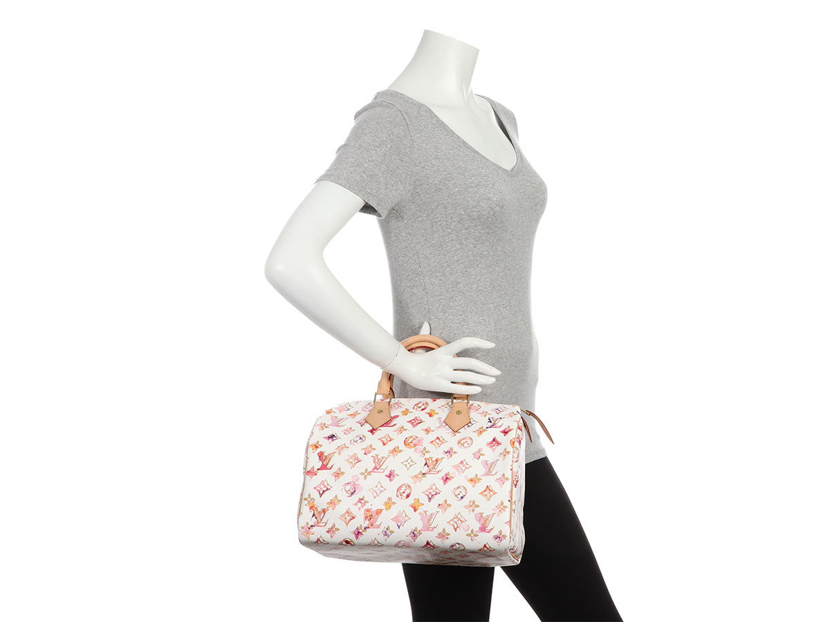 Louis Vuitton Richard Prince Aquarelle Speedy 30 - Authentic And