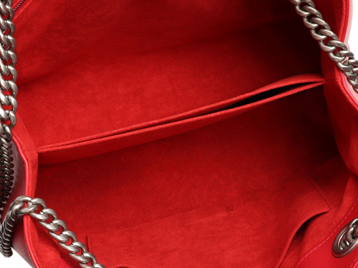 Louis Vuitton Red New Wave Chain Tote