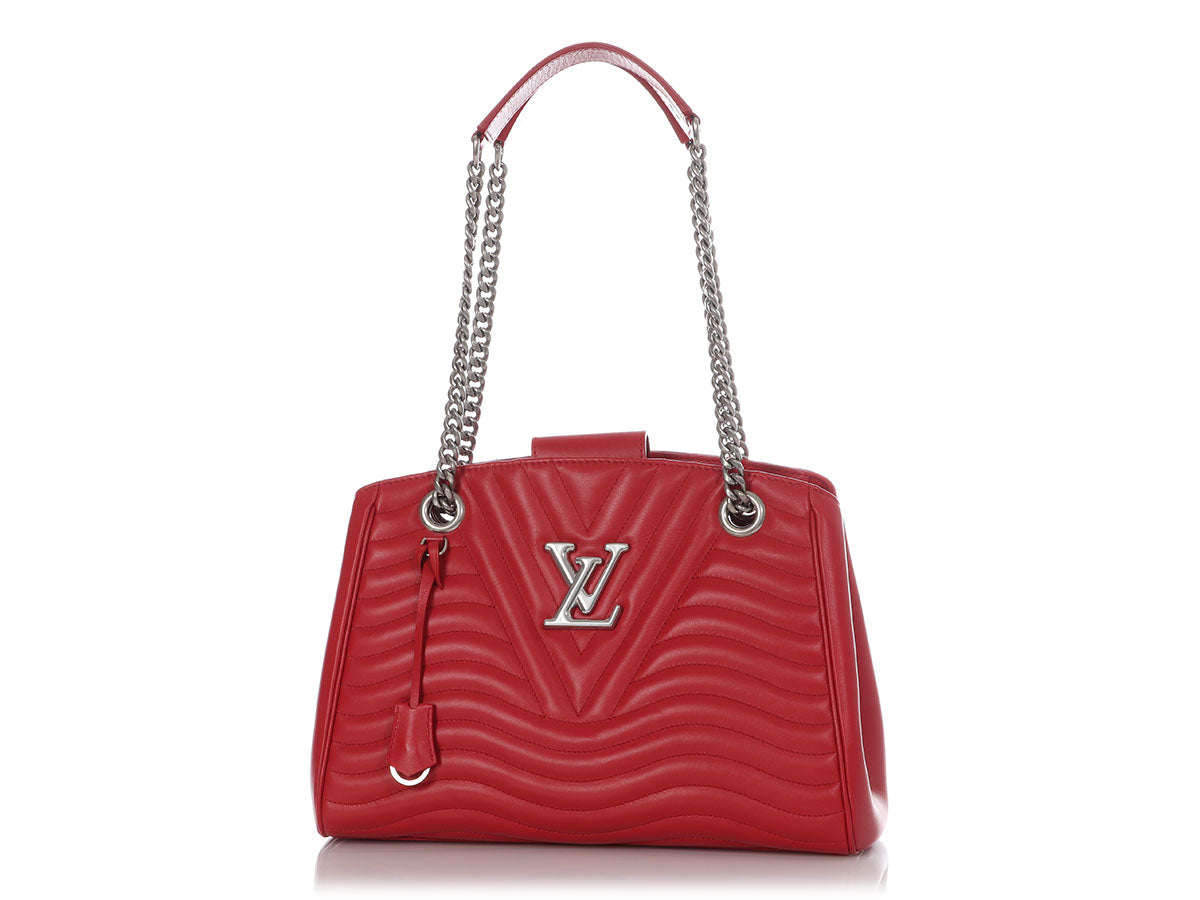 Louis Vuitton Red New Wave Chain Tote by Ann's Fabulous Finds