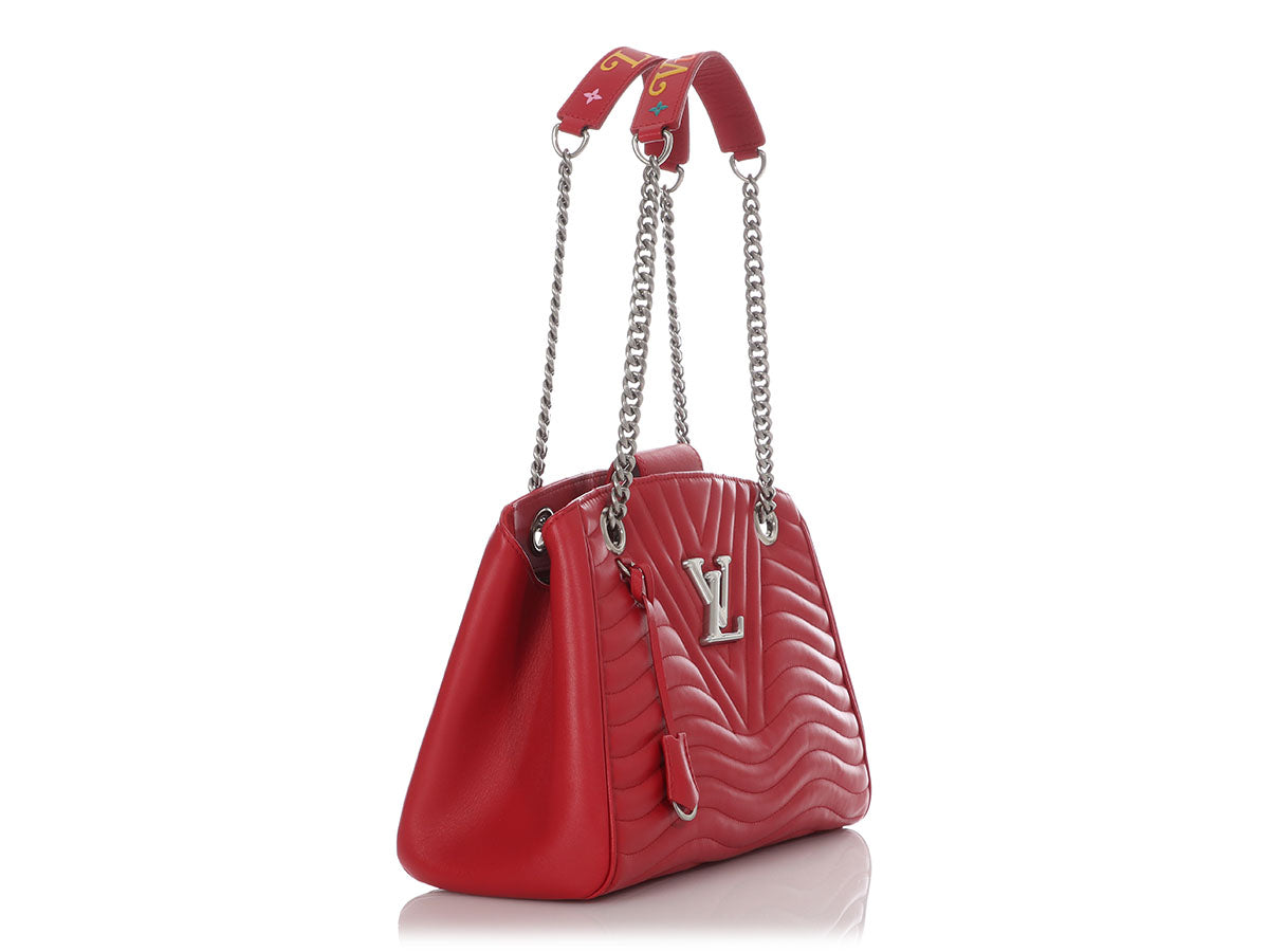 Louis Vuitton Red New Wave Chain Tote by Ann's Fabulous Finds