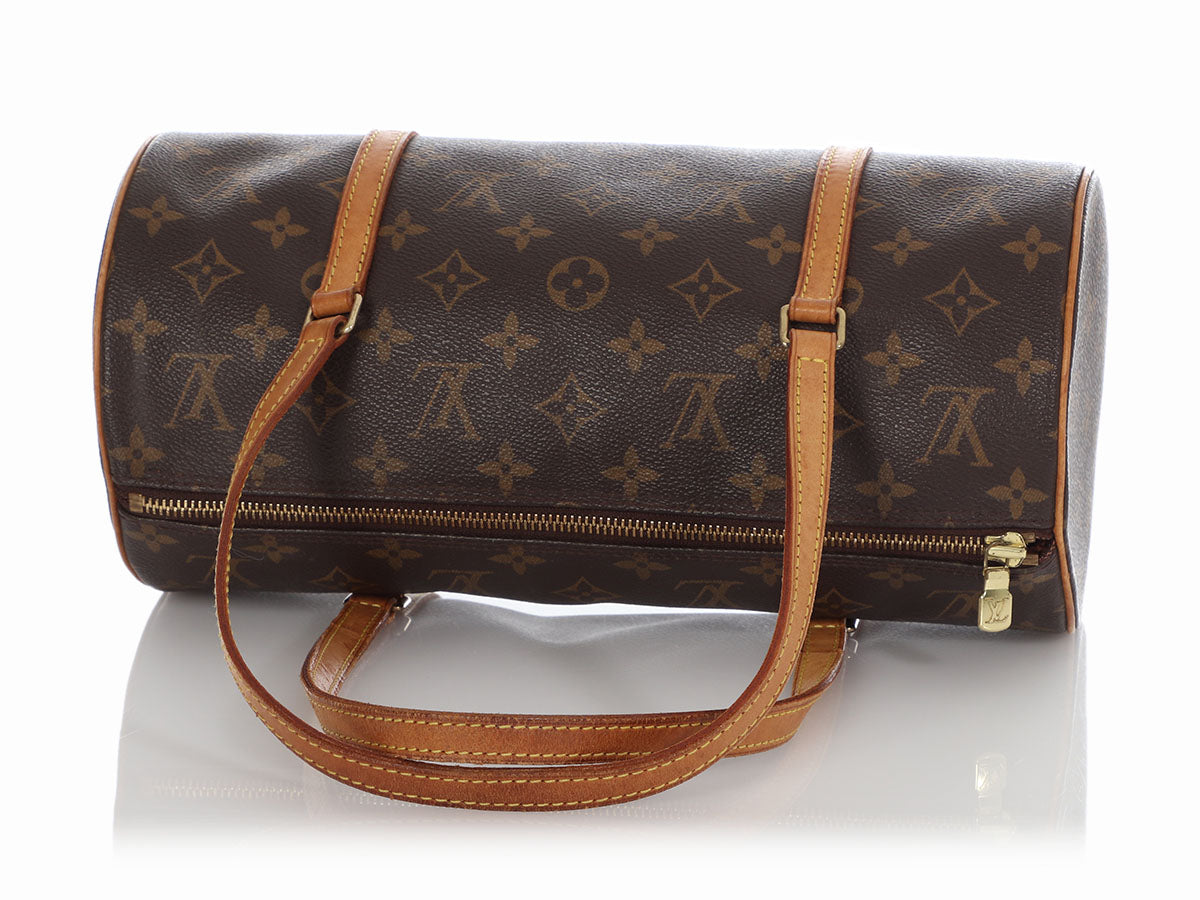 Louis Vuitton Brown Coated Canvas Monogram Papillon 30 Gold