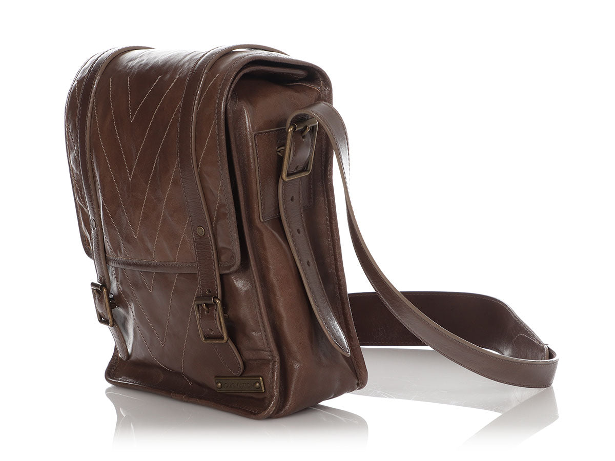 Louis Vuitton Brown Kangaroo Leather Soana