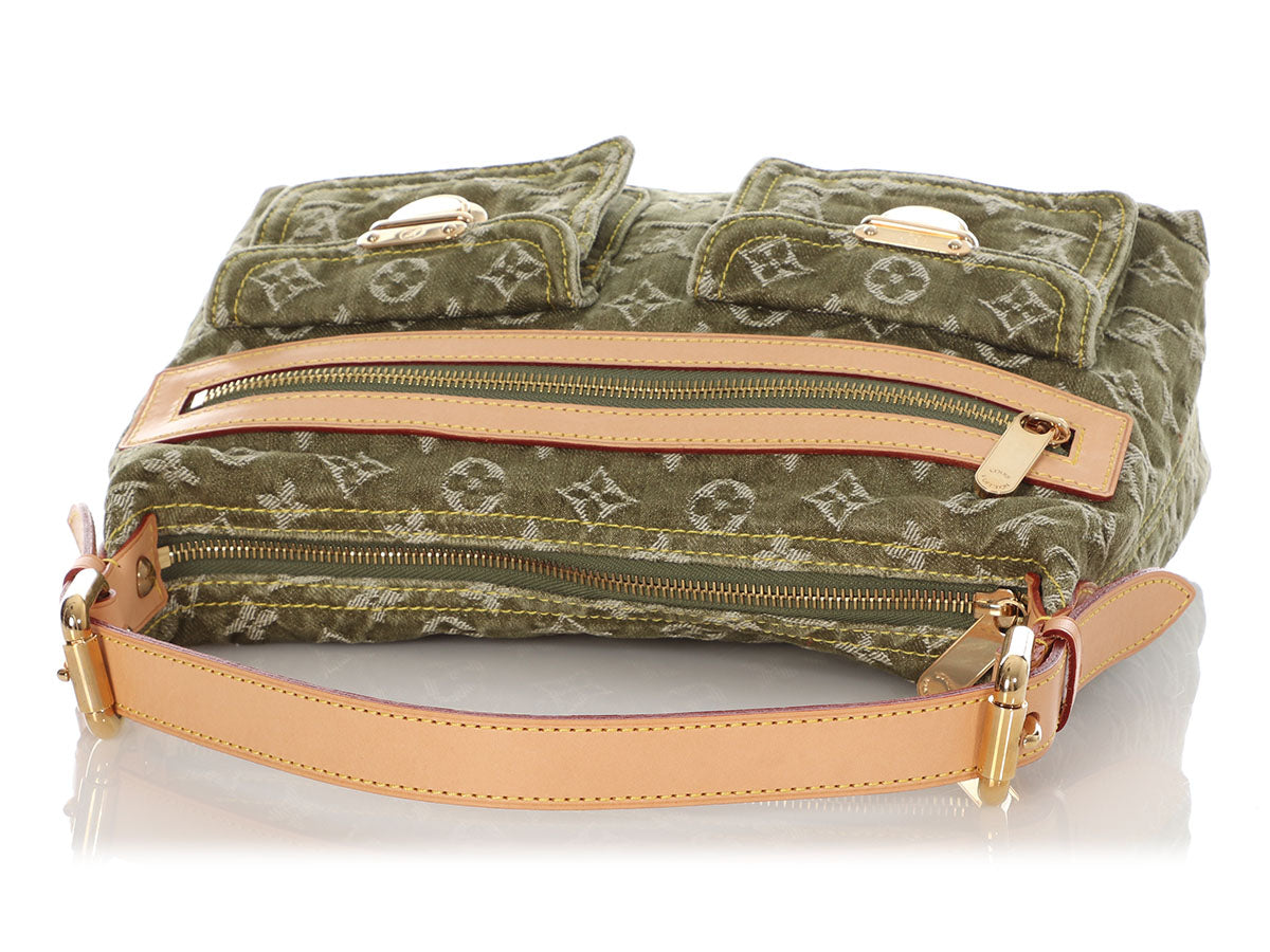 Louis Vuitton Louis Vuitton Baggy PM Green Monogram Denim Crossbody