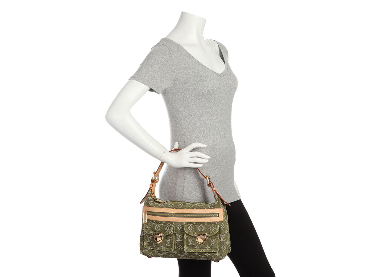 Louis Vuitton Louis Vuitton Baggy PM Green Monogram Denim Crossbody