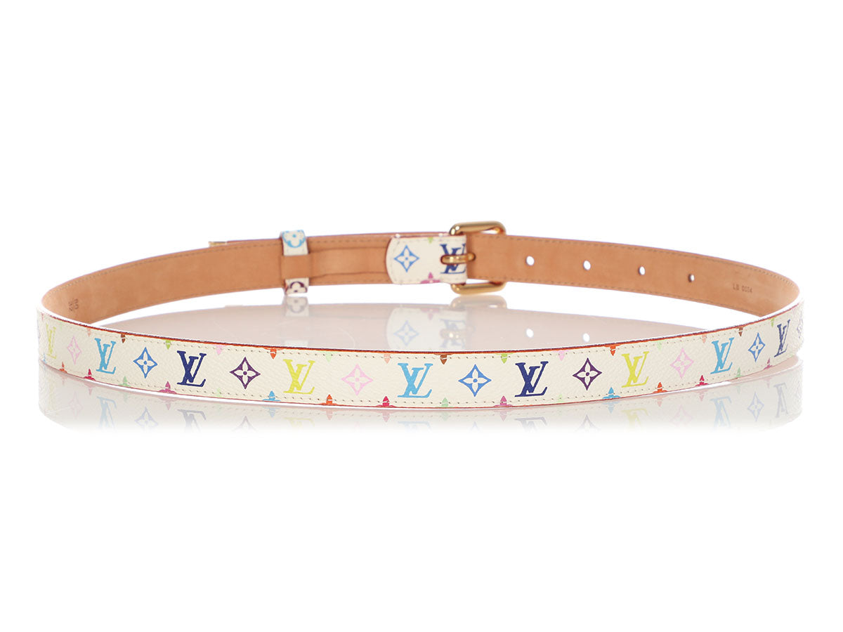 louis vuitton belt rainbow