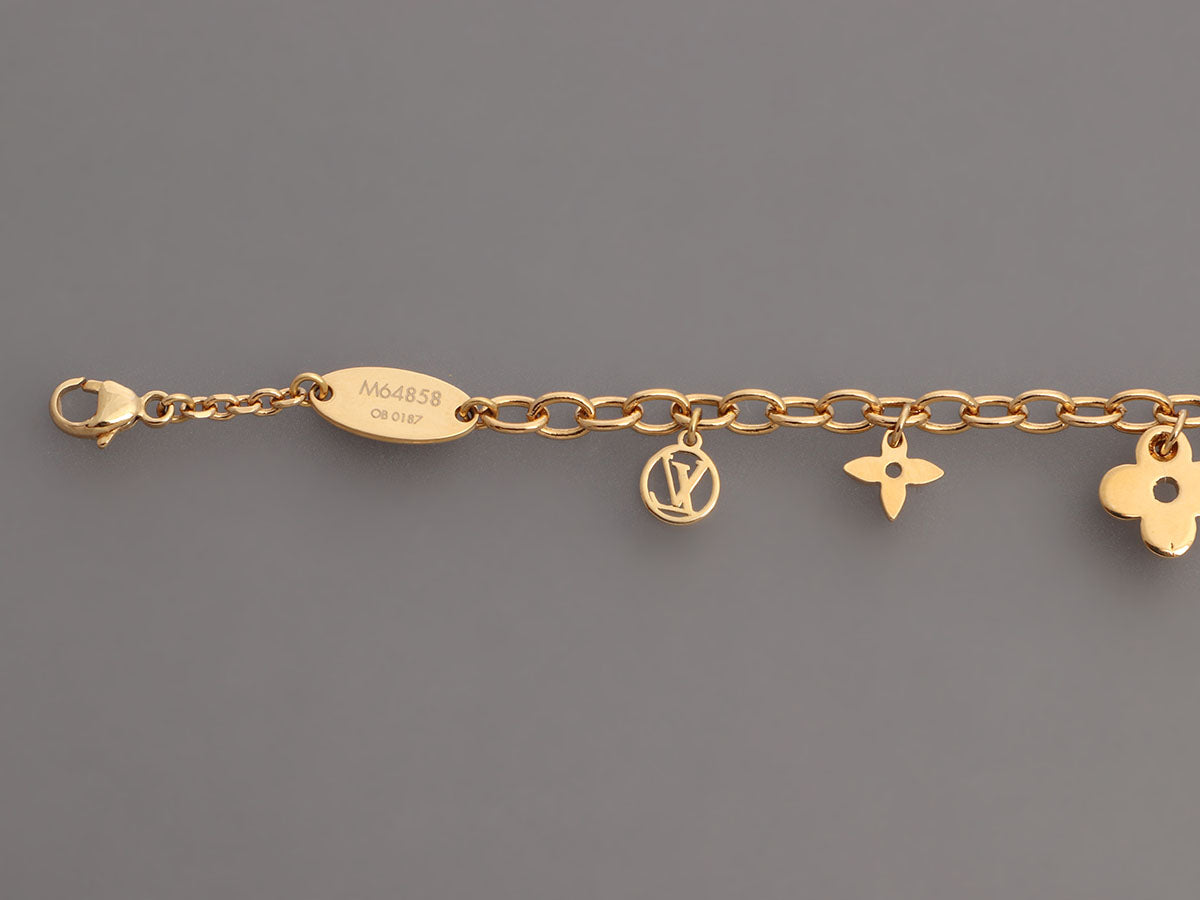 Louis Vuitton Blooming Supple Bracelet Gold Metal