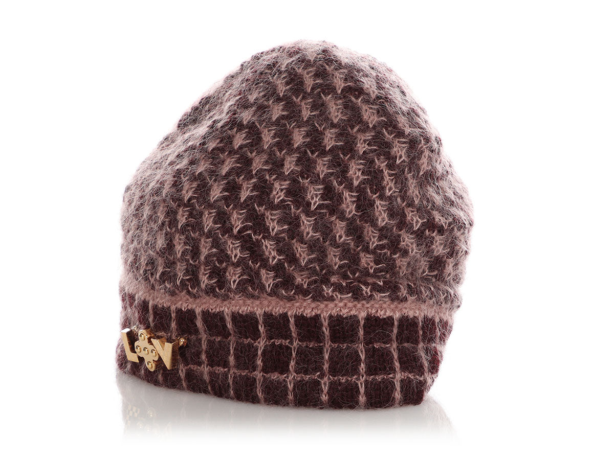 louis vuitton brown beanie