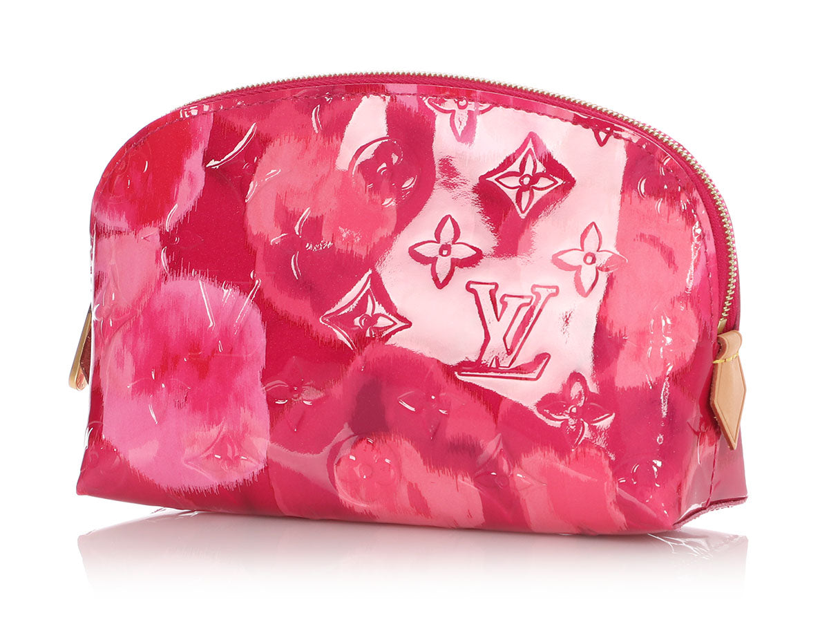 Louis Vuitton Pink Monogram Vernis Ikat Flower Catalina BB QJBAOPBWP2031