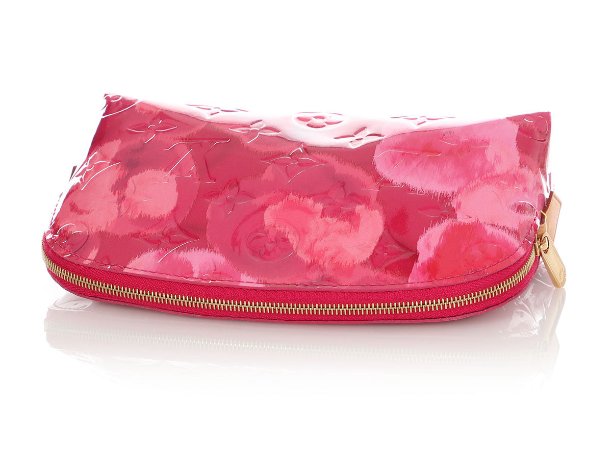 Louis Vuitton Cosmetic Pouch PM, Bright Pink Vernis Leather, Preowned No  Dustbag WA001