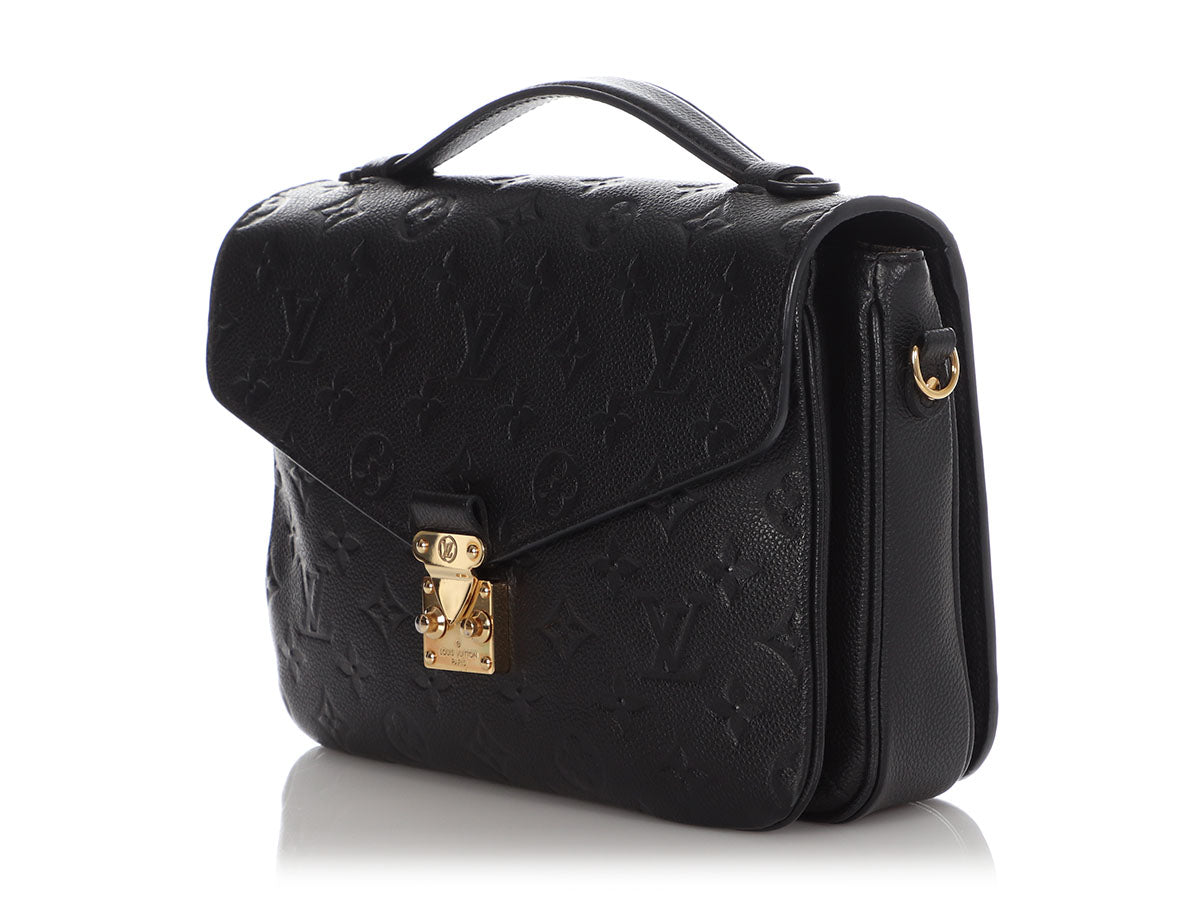 Louis Vuitton Pochette Metis Empreinte Noir Black Leather New