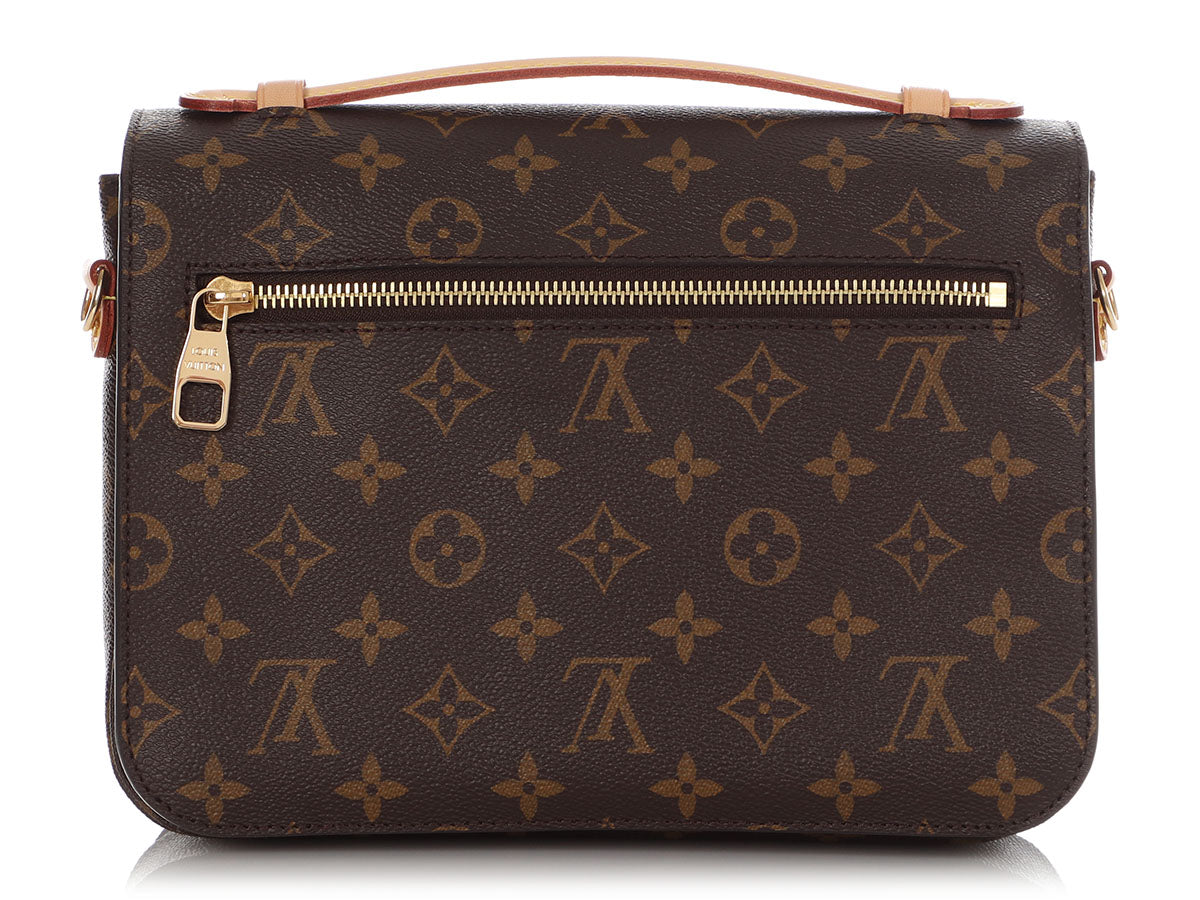 LOUIS VUITTON Metis Pochette Monogram Canvas Crossbody Bag Brown