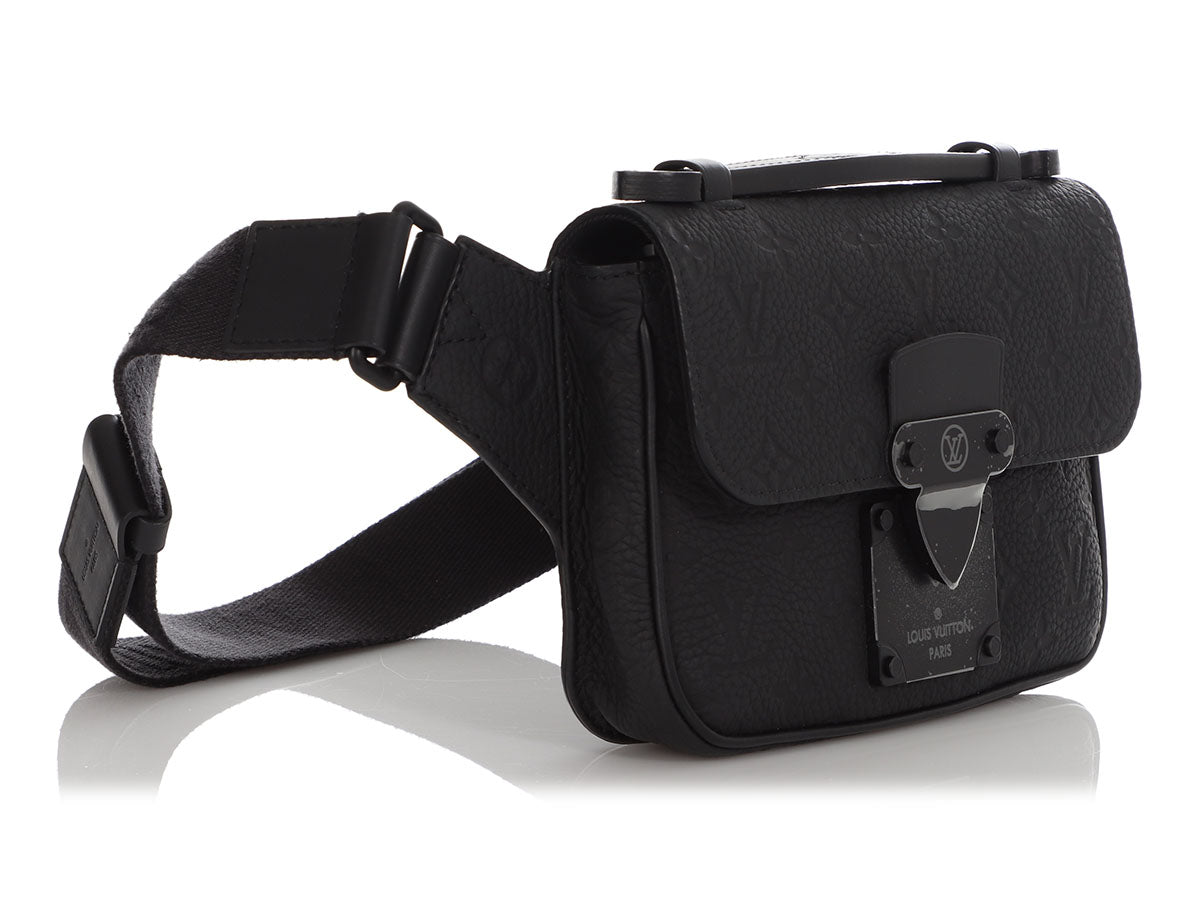 Louis Vuitton Monogram Exclusive Online Prelaunch - S Lock Sling Bag, Black