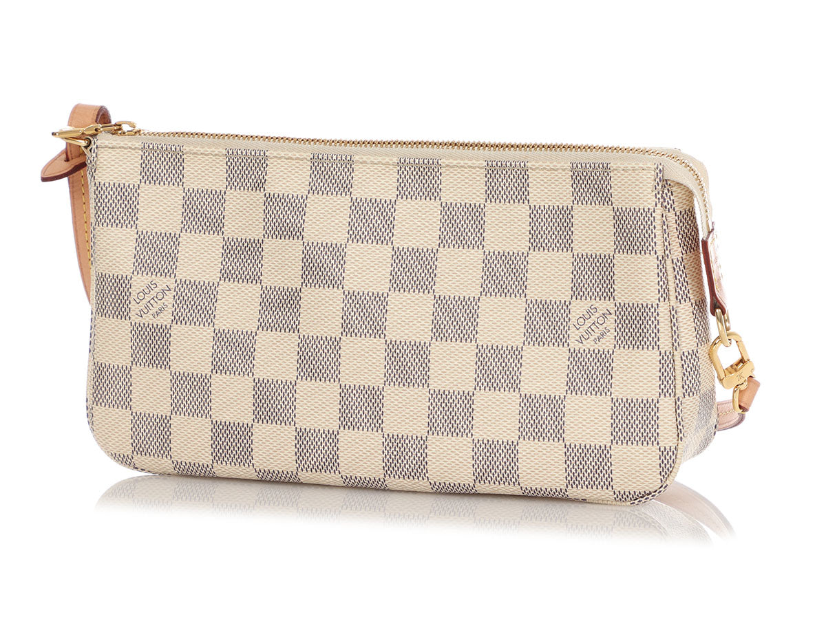 Toiletry Pouch On Chain Damier Azur - Women - Small Leather Goods