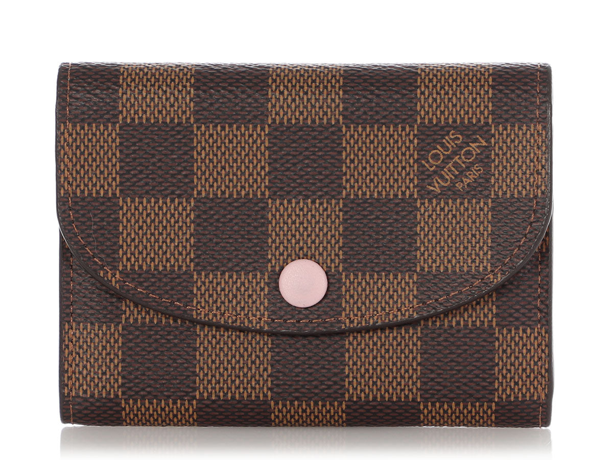 Louis Vuitton Daily Card Holder Damier Azur Rose Ballerine in Coated Canvas  - US