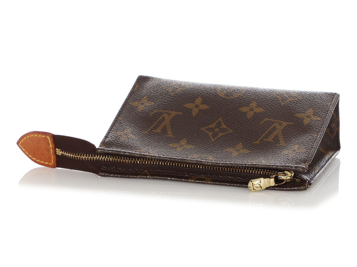 Louis Vuitton Handbag Purse in Brown Leather Early 2000s LV Monogram  Pochette
