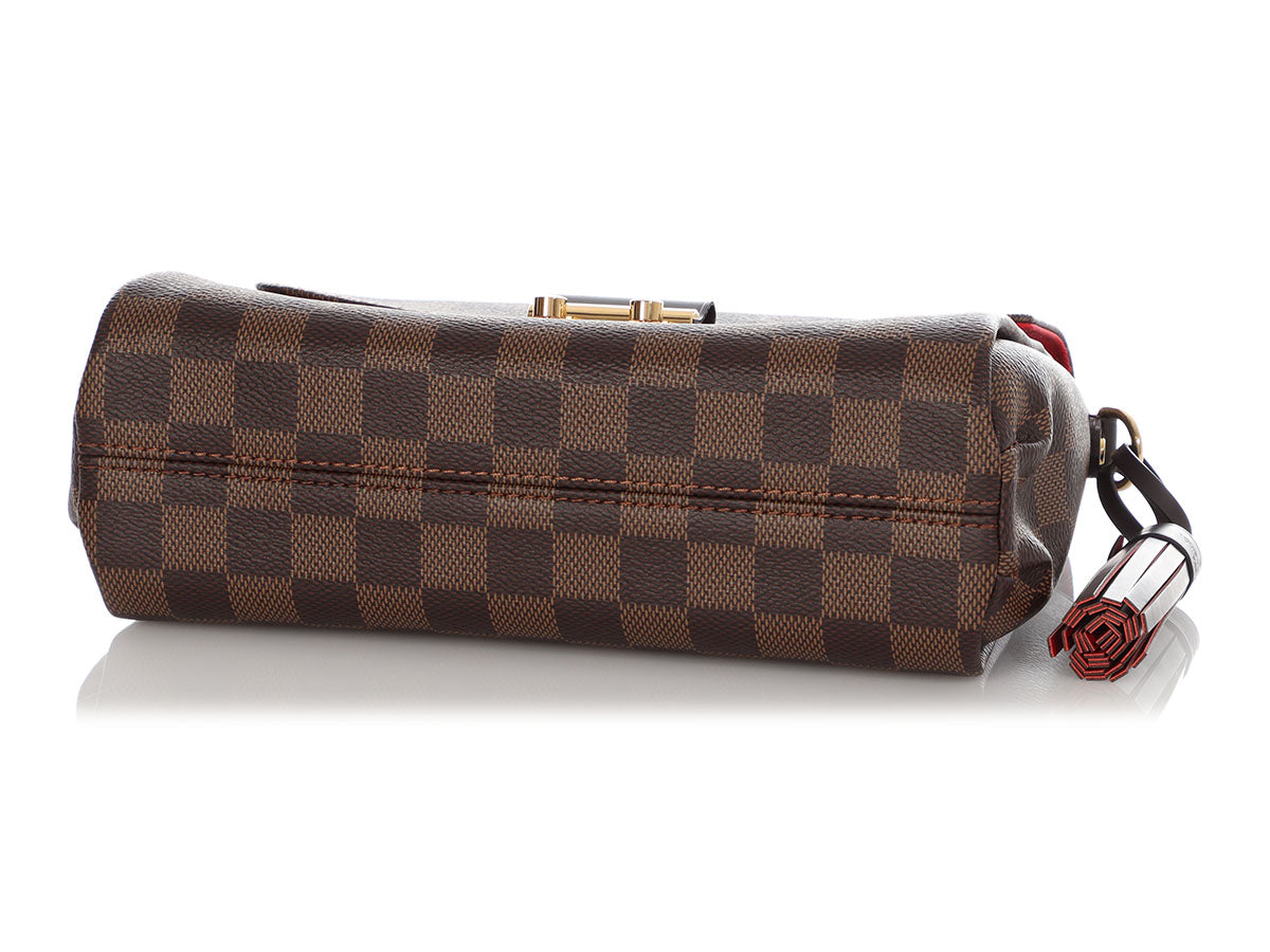 Louis Vuitton Brown, Pattern Print Limited Edition Damier Ebene Patches Croisette