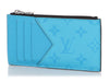 Louis Vuitton Blue Taigarama Coin Card Holder