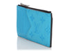 Louis Vuitton Blue Taigarama Coin Card Holder