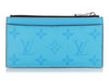 Louis Vuitton Blue Taigarama Coin Card Holder