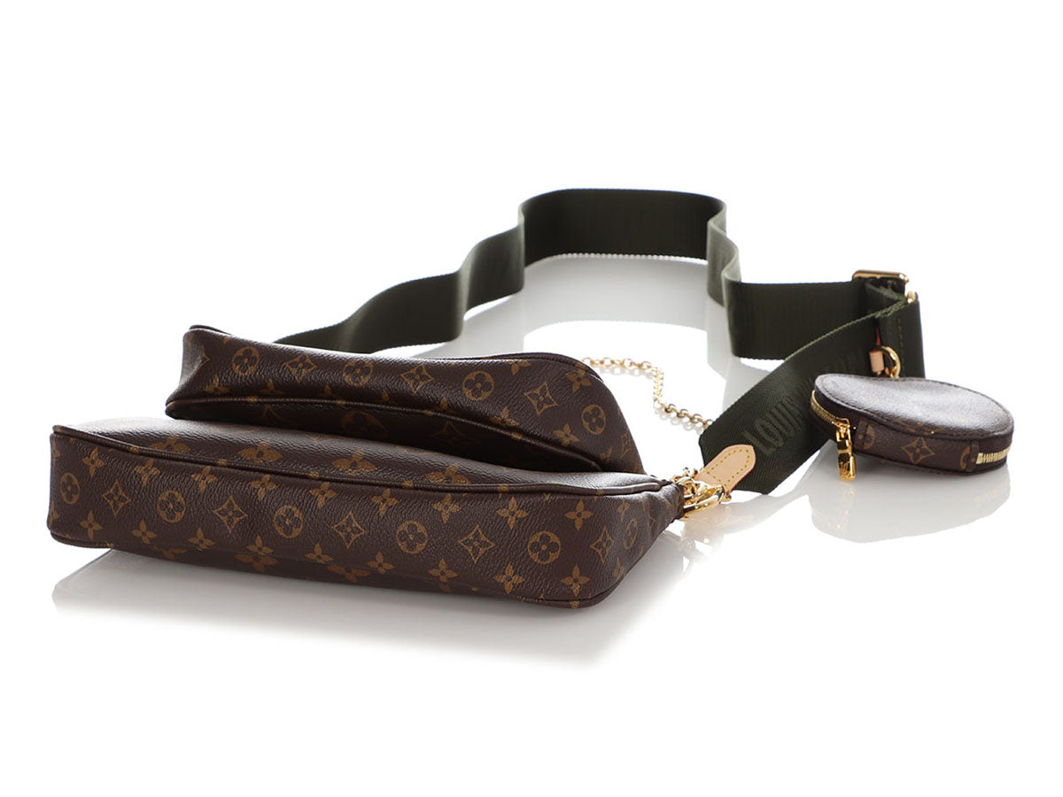 Louis Vuitton Multi Pochette Accessoires Monogram Khaki in Coated