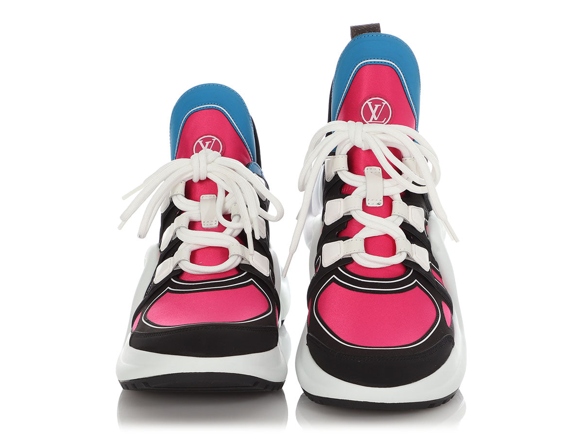 Louis Vuitton Archlight Sneakers in Pink & Gold