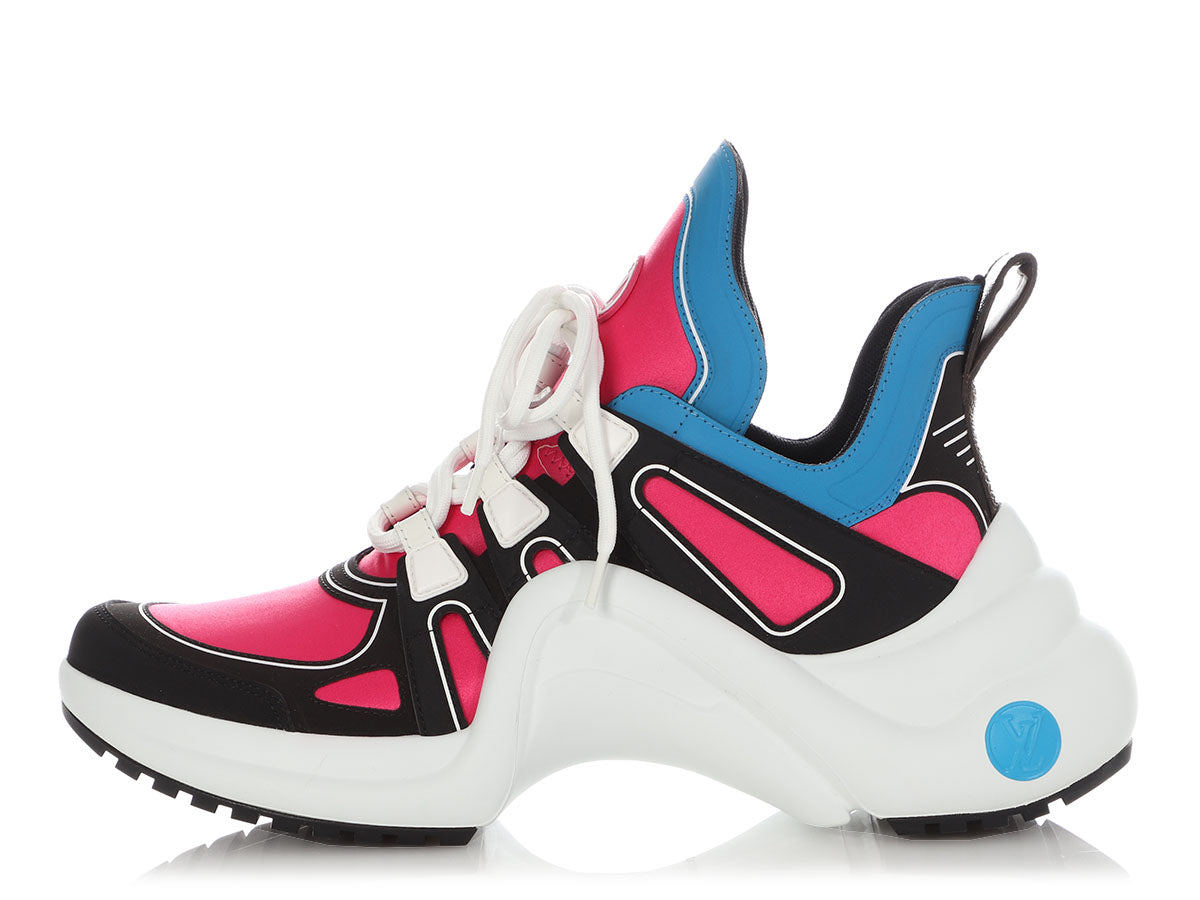 Louis Vuitton Black and Pink Archlight Sneakers by Ann's Fabulous Finds