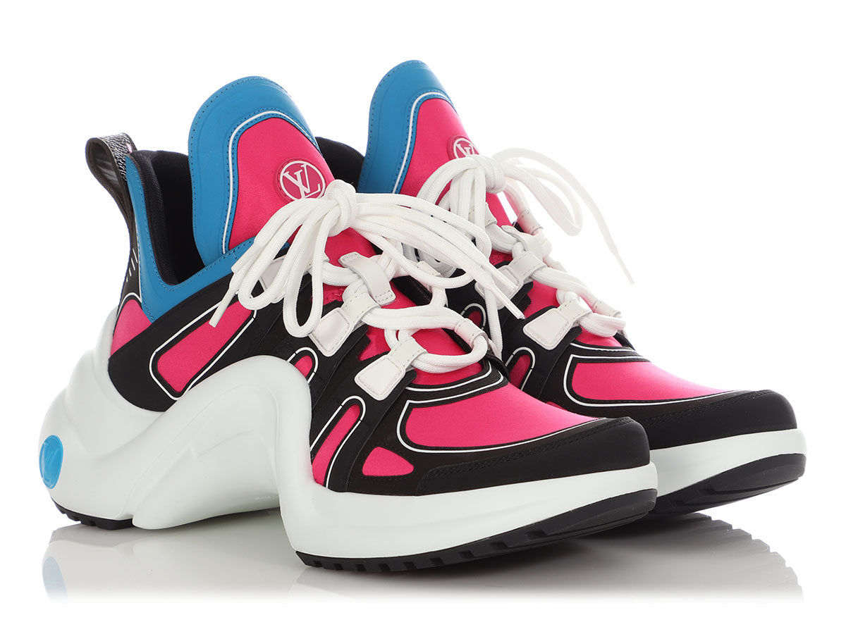 Louis Vuitton Archlight Black & Pink & White Sneakers