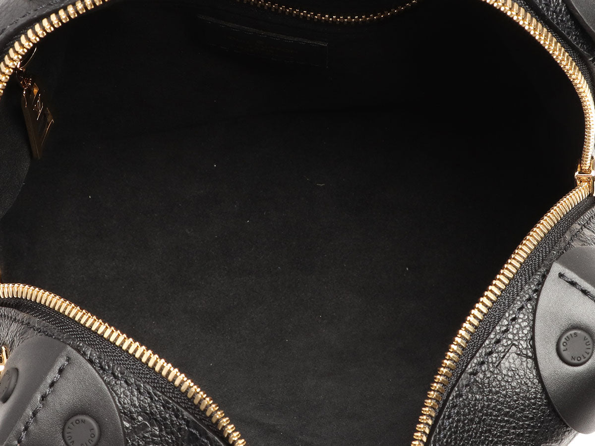 Louis Vuitton Petite Malle Souple Monogram Empreinte Black in