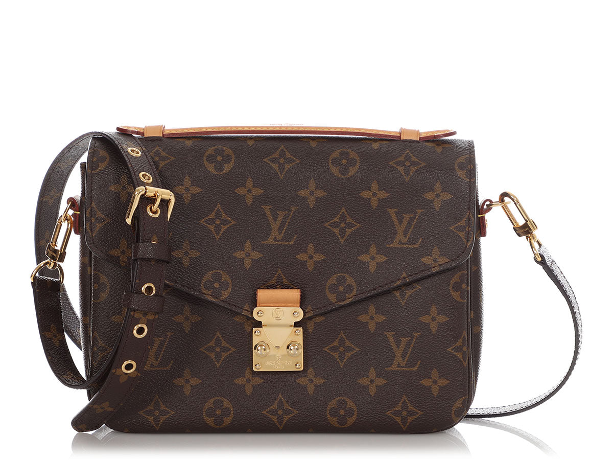 LOUIS VUITTON Metis Pochette Monogram Canvas Crossbody Bag Brown