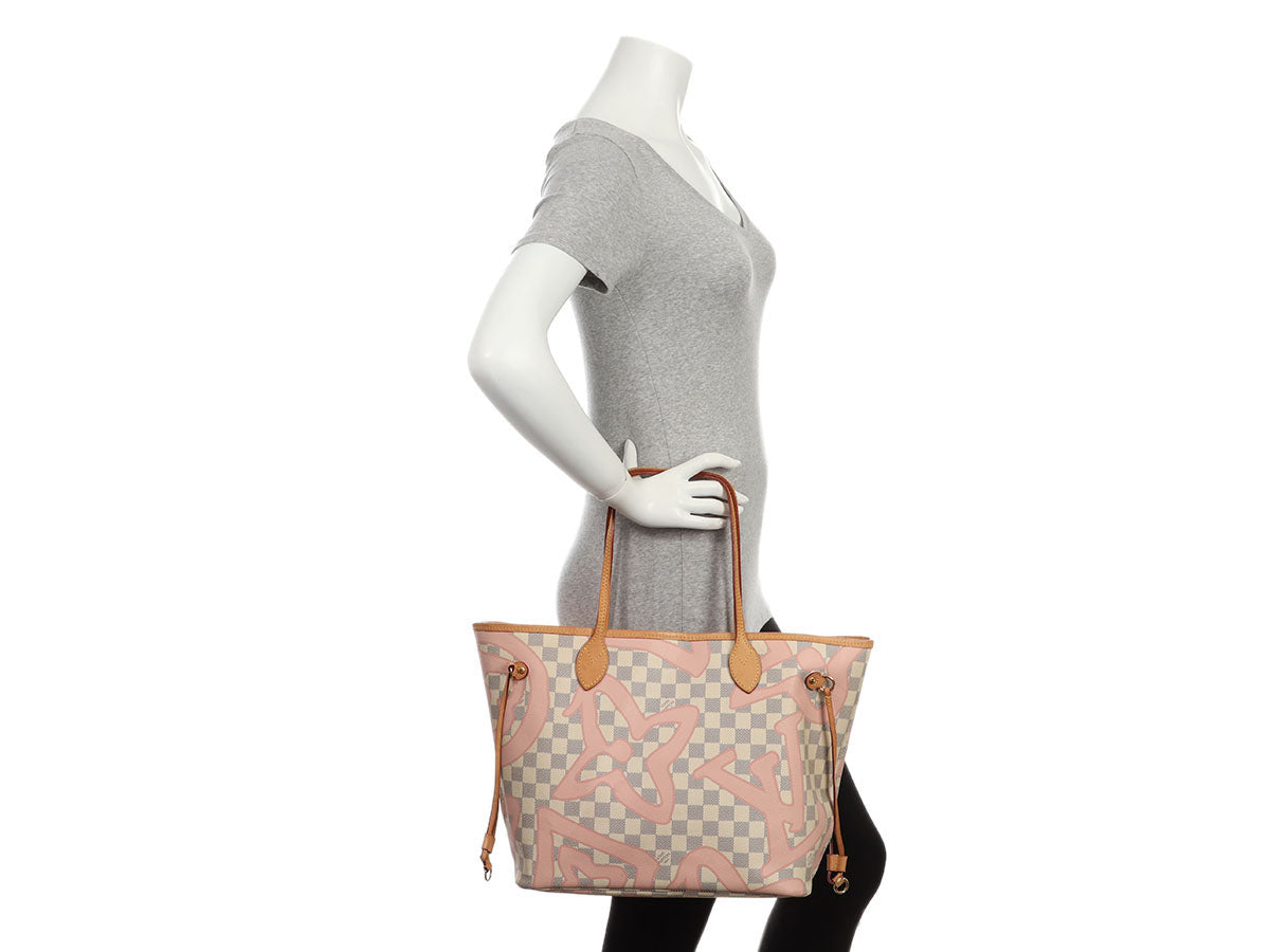 LOUIS VUITTON Neverfull MM Tahitienne Tote Bag with Pouch
