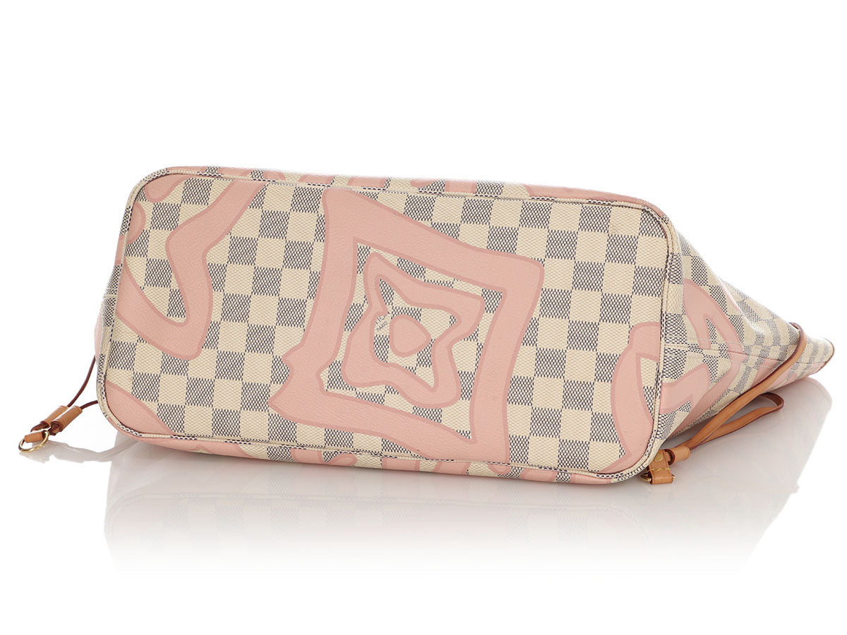 FWRD Renew Louis Vuitton Graffiti Pochette Accessoire Shoulder Bag in Peach