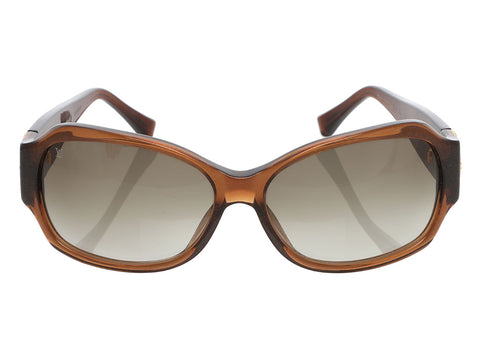 Louis Vuitton Brown Speckled Ursula Strass Sunglasses