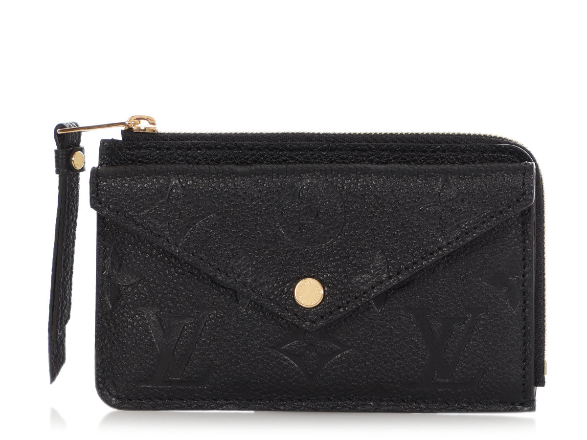 Louis Vuitton Card Holder Recto Verso Black Monogram Empreinte