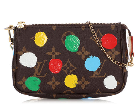 Louis Vuitton Mini Yayoi Kusama Painted Dots Monogram Pochette