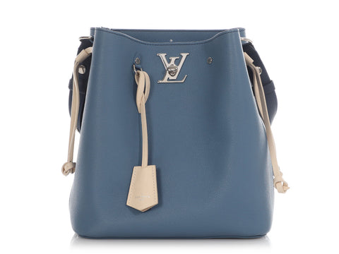 Louis Vuitton Blue LockMe Bucket Bag