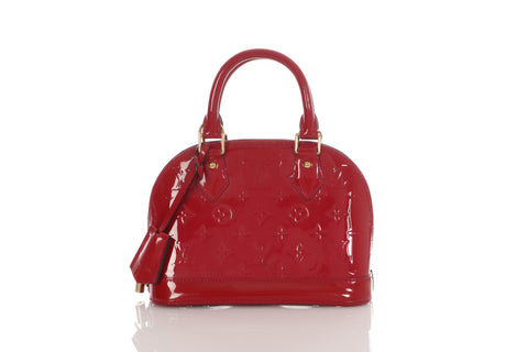 Louis Vuitton Red Vernis Alma BB