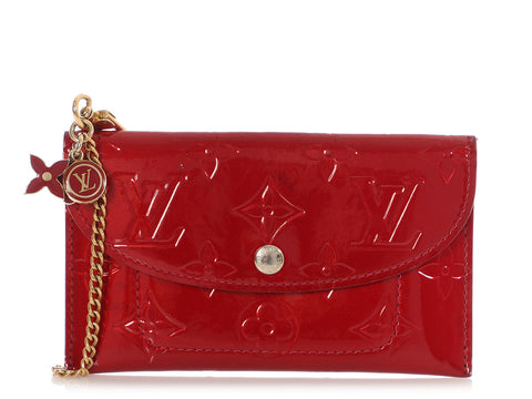 Louis Vuitton Pomme d’Amour Vernis Wallet with Chain