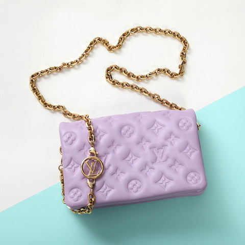 Louis Vuitton Parme Lambskin Pochette Coussin