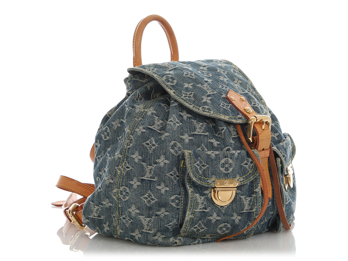 louis vuitton backpack two pockets Louis Vuitton Denim Sac a Dos GM